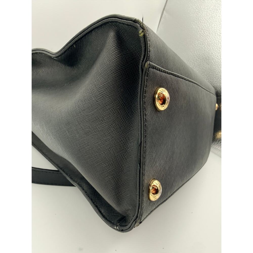 Michael Kors Hamilton Large N/S Tote – Black Saffiano Leather & Gold Hardware - Picture 5 of 16
